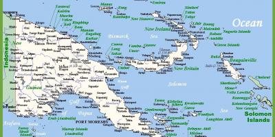 Папуа нова гвинеја во мапата