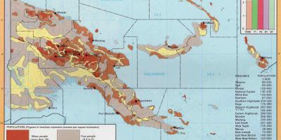 Карта на папуа нова гвинеја население