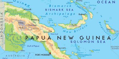 Карта на пристаништето moresby папуа нова гвинеја